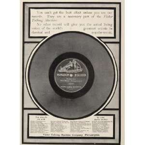 1904 Original Ad Victor Phonograph Records Dog Nipper   Original Print 