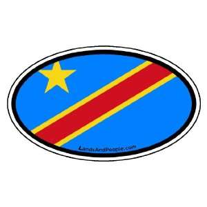Congo Democratic Republic Flag Africa State Car Bumper Sticker Decal 
