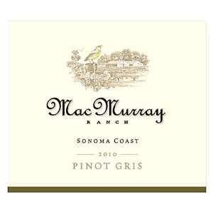  MacMurray Ranch Sonoma Coast Pinot Gris 2010 Grocery 