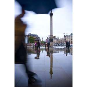 Uk, England, London, Trafalgar Square, Nelsons Column by Alan Copson 