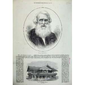   1872 Portrait Professor Morris Phayre Museum Rangoon
