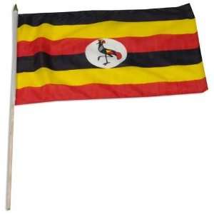  Uganda Flag 12 x 18 inch Patio, Lawn & Garden