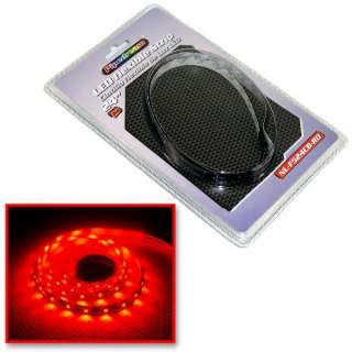 RED LED FLEXIBLE ACCENT LIGHTING STRIP 24 ROLL UNDERBODY/INTERIOR 
