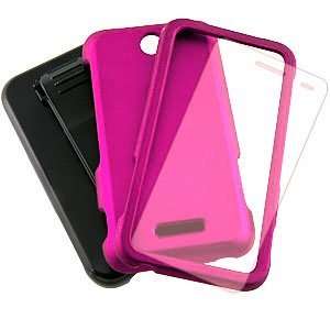   in 1 Combo Case & Holster for ZTE Score X500, Magenta Electronics