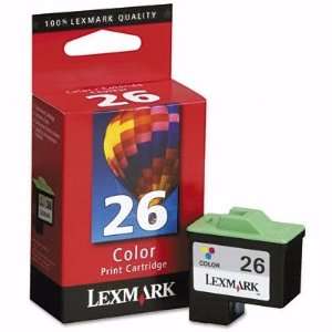  NEW LEXMARK 26 COLOR INK CTG FOR Z13/Z2 (PRINT/OFFICE 