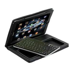   Leather Case Cover with Detachable Bluetooth Keyboard For Apple iPad 2