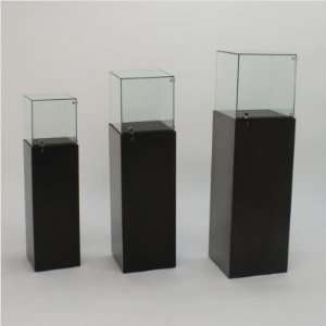   Gallery Pedestal Showcase Size 16 Square, Color Grey Office