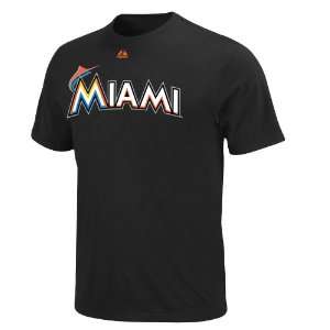   Miami Marlins Official Wordmark Tee by Majestic