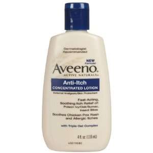  Aveeno Anti, Itch Concentrated Lotion, 4 oz (Quantity of 4 
