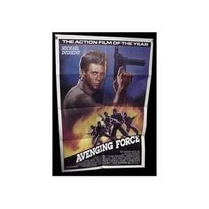  Avenging Force Folded Movie Poster 1985 