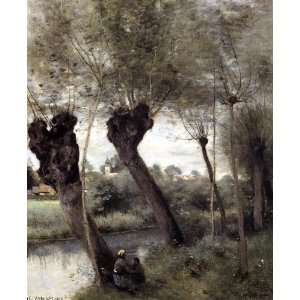 oil paintings   Jean Baptiste Corot   24 x 30 inches   Saint Nicholas 