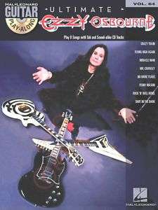 Hal Leonard Ultimate Ozzy Osbourne   Guitar Play Along 884088089405 
