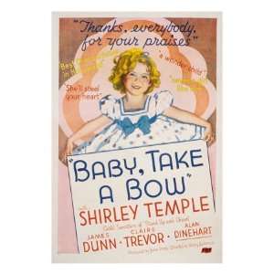  Baby Take a Bow, Shirley Temple, 1934 Premium Poster Print 