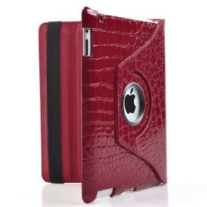  Ctech 360 Degrees Rotating Stand Leather Case for Apple 