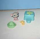 Littlest Pet Shop #80 Gray Mouse w/ Aqua Eyes Figure