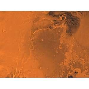 Lanae Palus Region of Mars Premium Poster Print by Stocktrek Images 