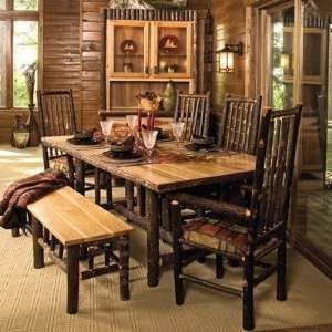 Fireside Lodge 851 / 86070 / 86071 Hickory 5 Piece Rectangular Dining 