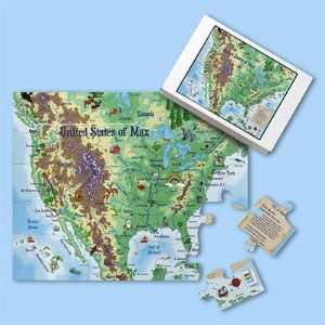  Personalized USA Map Puzzle   30 pc. Toys & Games