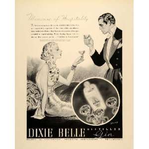   Belle Distilled Gin Jim Davis   Original Print Ad