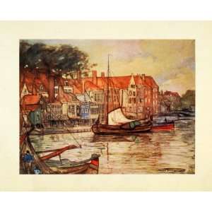  1904 Print Nico Jungmann Art Middelburg Holland Coastal 