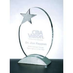   Achievement Award with Metal Star and Aluminum Base
