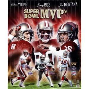 Joe Montana, Jerry Rice, & Steve Young Signed 49ers Super Bowl MVPs 