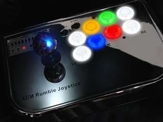 PS3 Chrome Rapid Fire/Macro Arcade Joystick Fight Stick  