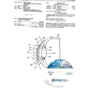  NEW Patent CD for ANTI FLARE CONTACT LENS 