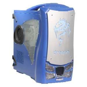  Axt Case Dragon Mid Twr Blue 500W Apfc Sata LCD Disply 