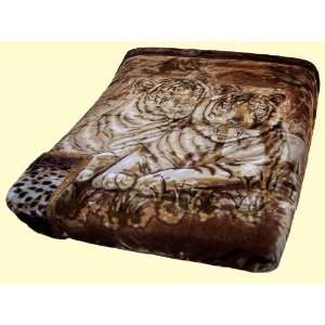  Osaka Two Ply Tigers Mink Blanket