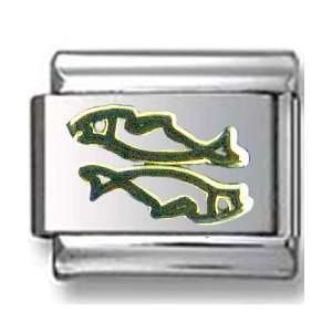 Pisces Two fish Italian charm