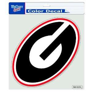  NCAA Georgia Bulldogs 8 by 8 Inch Diecut Colored Decal 