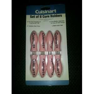  Cuisinart Pink set of 8 Corn on the Cob Holders Kitchen 