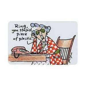 Collectible Phone Card #600TEL 101 7 Maxine (Woman At Table) Ring 