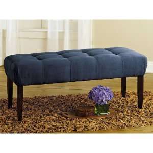  Upholstered Microsuede Bench