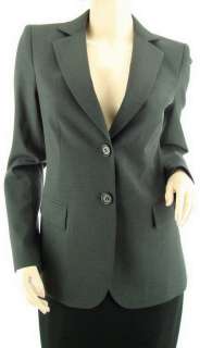 New DKNY Donna Karan New York Charcoal Wool Suit Jacket US 0 