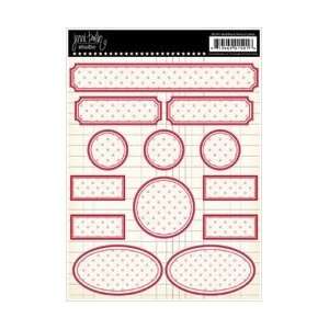  Sheet   Dotted Labels/Red Outline With Black Arts, Crafts & Sewing
