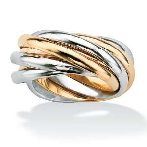  Rolling Ring Tutone Metal Jewelry