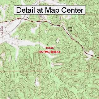 USGS Topographic Quadrangle Map   Turon, Mississippi (Folded 