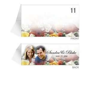  220 Photo Place Cards   Spring Bouquet