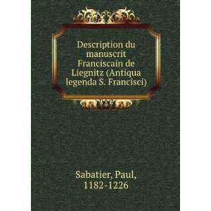   Francisci) (French Edition) Paul Sabatier  Books