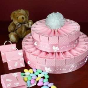  2 Tier Baby Shower Favor Cake Kit   Its a Girl