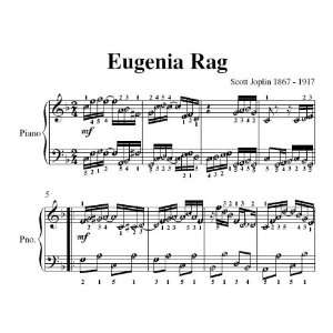   Eugenia Rag Scott Joplin Easy Piano Sheet Music Scott Joplin Books