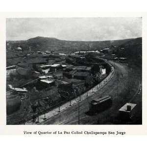  1915 Print La Paz Challapampa San Jorge Town Manco Kapac 