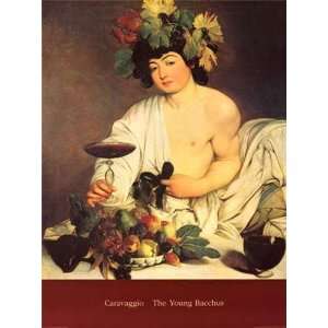  Young Bacchus Caravaggio. 24.00 inches by 32.00 inches 