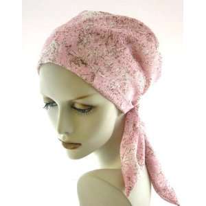  Turban Plus Pretied Scarf Pink Paisley 