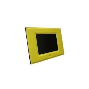  10.4 Digital Photo Album w/ Yellow Leather Frame and 