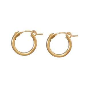   Hoop Earrings 12K Yellow Gold Filled Click Close   Made in the USA
