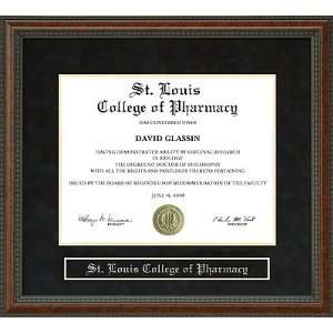  St. Louis College of Pharmacy (StLCoP) Diploma Frame 