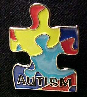 Autism Asperger Color Puzzle Piece Awareness Pin Tac  